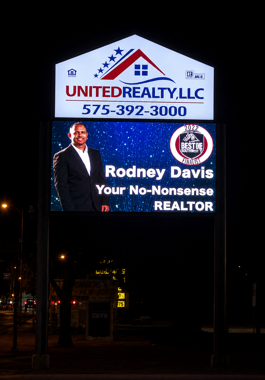 5x10 / 6x12 LED display for a realty business